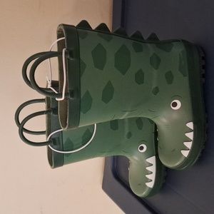 Dinosaur rain boots